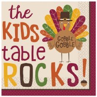 KIDS TABLE ROCKS! THANKSGIVING NAPKINS