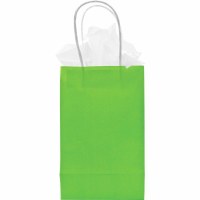 KRAFT GIFT BAG 8.5" x 5.25" x 3.5" LIME