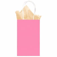 KRAFT GIFT BAG 8.5" x 5.25" x 3.5" PINK