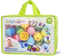 LALABOOM ZIPPERED TOTE SET 48PC