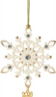 LENOX 2026 ORNAMENT GEMMED SNOWFLAKE
