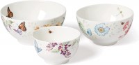 LENOX BUTTERFLY SET/3 BOWLS