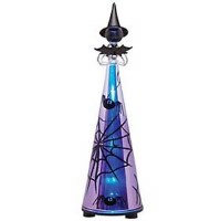 LENOX ETERNAL HALLOW GLASS LIGHTED WITCH