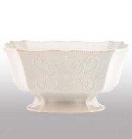 LENOX FRENCH PERLE  WHITE FOOTED BOWL