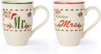 LENOX HOLIDAY MR & MRS MUG SET/2