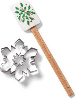 LENOX HOLIDAY SPATULA W/COOKIE CUTTER