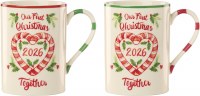 LENOX OUR FIRST XMAS MUG SET