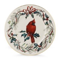 LENOX WINTER GREET ACCENT PLATE CARDINAL