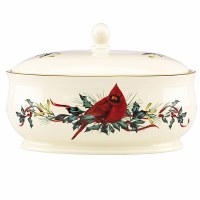 LENOX WINTER GREETINGS COVERED CASSEROLE