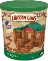 LINCOLN LOGS 111PC ANNIVERSARY TIN