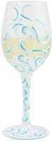 LOLITA WINE GLASS SNOW SWIRLS