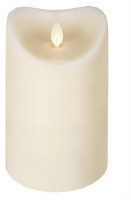 LUXURYLITE LED IVORY PILLAR 3.75' X 7"