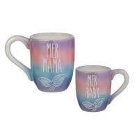 MERMAMA & MERBABY MUG SET