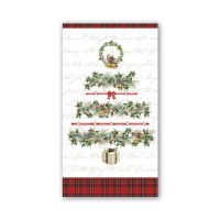 MICHEL HOLIDAY GARLAND HOSTESS NAPKIN