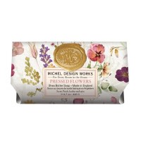 MICHEL PRESSED FLOWERS LG BATH BAR SOAP