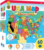 MP 60pc PUZZLE USA MAP
