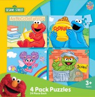 MP PUZZLE SESAME STREET 4-PACK