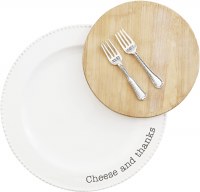 MUD PIE CIRCA CHEESE BOARD PLATE SET
