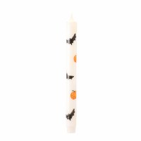 MUD PIE LED TAPER HALLOWEEN WHITE
