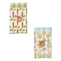 MUD PIE CARROT SPRING TOWEL SET