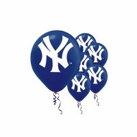 NEW YORK YANKEES 6ct LATEX BALLOONS