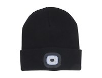 NIGHT SCOUT RECHARGEABLE LED BEANIE BLK