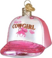 OLD WORLD CHRISTMAS COWGIRL TRUCKER HAT