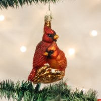 OLD WORLD CHRISTMAS PAIR OF CARDINALS