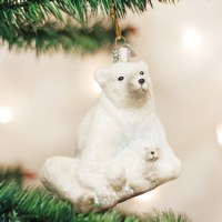 OLD WORLD CHRISTMAS POLAR BEAR/CUB