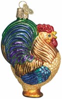 OLD WORLD CHRISTMAS ROOSTER