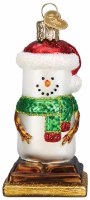OLD WORLD CHRISTMAS S'MORES SNOWMAN
