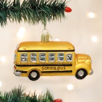 OLD WORLD CHRISTMAS SCHOOL BUS