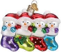 OLD WORLD CHRISTMAS SNOWMAN FAMILY/4