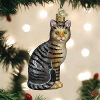 OLD WORLD CHRISTMAS TABBY CAT