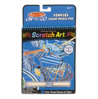 ON THE GO SCRATCH ART VEHICLES