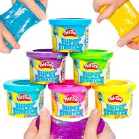 PLAYDOH SUPER STRETCH SCENTED SLIME ASST