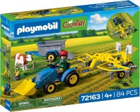 PLAYMOBIL SMALL TRACTOR W/HAY SWATHER