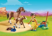PLAYMOBIL SPIRIT PRU WITH HORSE AND FOAL