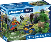 PLAYMOBIL TROLL W/LION KNIGHT TREASURE