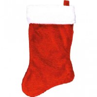 PLUSH CHRISTMAS STOCKING 18"