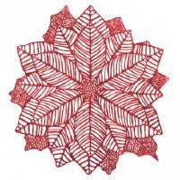 POINSETTIA PLACEMAT RED