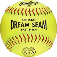 RAWLINGS SOFTBALL 11" ASA YELLOW