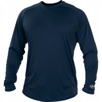 RAWLINGS TECH TEE LONG SLV NAVY YOUTH L