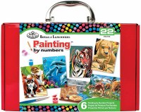ROYAL PAINT BY NUMBER SET RED BOX