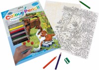 ROYAL PENCIL BY NUMBER SET KITTEN/PUPPY