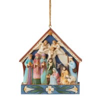 HEARTWOOD CREEK NATIVITY STABLE ORNAMENT