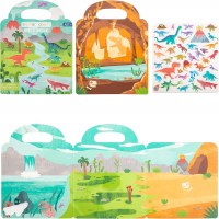 SJ STICKER BOOK WORLD OF DINOSAURS