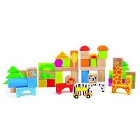 SMALL FOOT WOODEN BLOCK ZOO