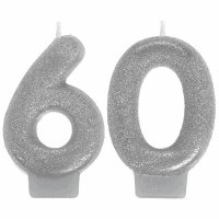 SPARKLING CELEBRATION CANDLES AGE 60