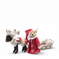 STEIFF CHRISTMAS SLEIGH SET